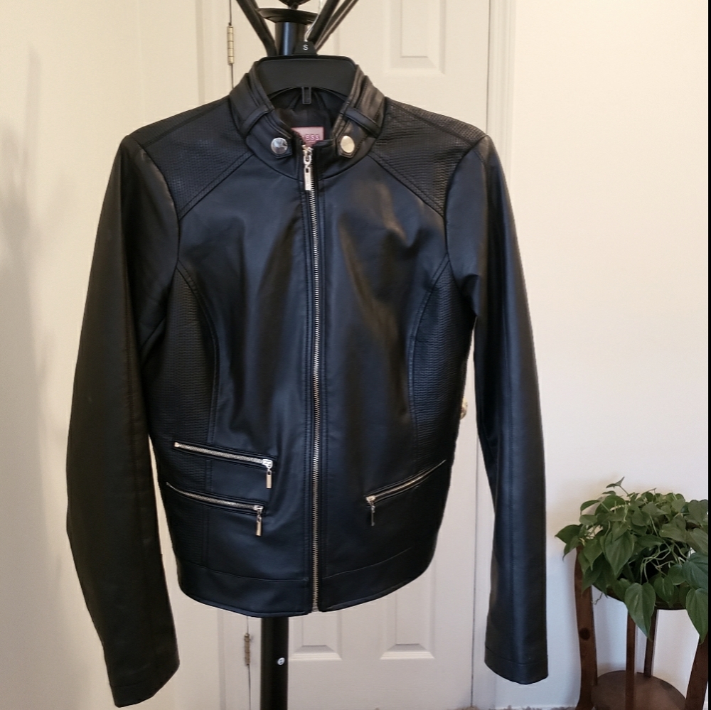 GUESS Faux Leather Jacket